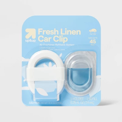 Up & Up Car Clip Air Freshener Refillable System - Fresh Linen - 0.25oz - Up&up™ 5 Up & Up Car Clip Air Freshener Refillable System - Fresh Linen - 0.25oz - Up&up™ - Image 3