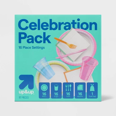Up & Up Disposable Table Top Celebration Pack - 97ct - Up&up™ 5 Up & Up Disposable Table Top Celebration Pack - 97ct - Up&up™ - Image 3
