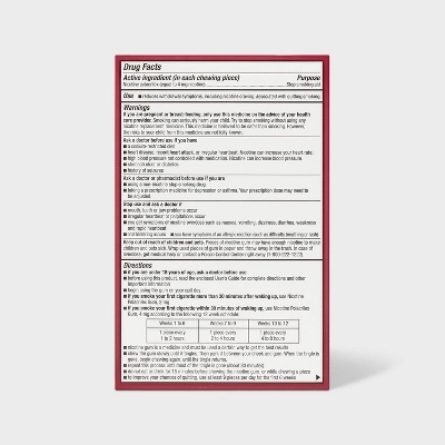 Up & Up Coated Nicotine 4mg Gum Stop Smoking Aid - Cinnamon - Up&up™ 4 Up & Up Coated Nicotine 4mg Gum Stop Smoking Aid - Cinnamon - Up&up™ - Image 2