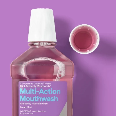 Up & Up Anticavity Fluoride Mouth Rinse - Eucalyptus Mint - 33.8 Fl Oz - Up&up™ 3 Up & Up Anticavity Fluoride Mouth Rinse - Eucalyptus Mint - 33.8 Fl Oz - Up&up™