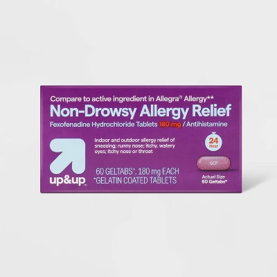 Up & Up Fexofenadine Gelcap Allergy Treatment - 60ct - Up&up™ 5 Up & Up Fexofenadine Gelcap Allergy Treatment - 60ct - Up&up™ - Image 3