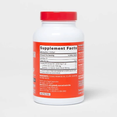 Up & Up Evening Primrose Oil 1000mg Women's Health Support Softgels - 75ct - Up&up™ 4 Up & Up Evening Primrose Oil 1000mg Women's Health Support Softgels - 75ct - Up&up™ - Image 2