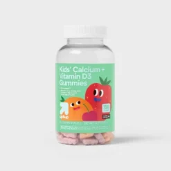 Up & Up Kids' Calcium + Vitamin D3 Gummies - Black Cherry, Orange & Strawberry - 150ct - Up&up™ -Up&Up GUEST 185fa975 8c0c 4e4f a571 8ccc6a7a963e