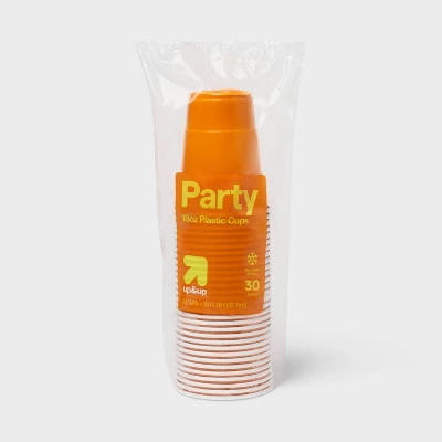 Up & Up Halloween Disposable Solid Cups - Orange - 18oz/30ct - Up&up™ 5 Up & Up Halloween Disposable Solid Cups - Orange - 18oz/30ct - Up&up™ - Image 3