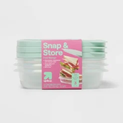 Up & Up Snap & Store Square Food Storage Containers - 24 Fl Oz/3ct - Up&up™ -Up&Up GUEST 1e2298d1 d9fc 4699 a7f7 c71891acb6df