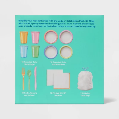 Up & Up Disposable Table Top Celebration Pack - 97ct - Up&up™ 4 Up & Up Disposable Table Top Celebration Pack - 97ct - Up&up™ - Image 2