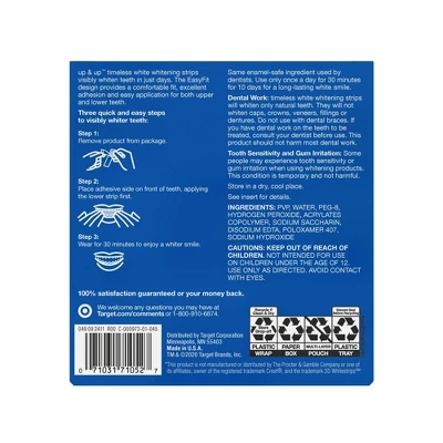 Timeless White Tooth Whitening System - 20ct - Up & Up™ 3 Timeless White Tooth Whitening System - 20ct - Up & Up™