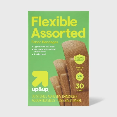 Up & Up Skin Tone Assorted Size Flexible Bandages - Light Brown - 30ct - Up&up™ 5 Up & Up Skin Tone Assorted Size Flexible Bandages - Light Brown - 30ct - Up&up™ - Image 3
