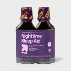 Up & Up Diphenhydramine Sleep Aid Liquid - Berry - 2pk/12 Fl Oz - Up&up™ -Up&Up GUEST 2de7789b a7c9 4d2d 898a 264cd4a7978d
