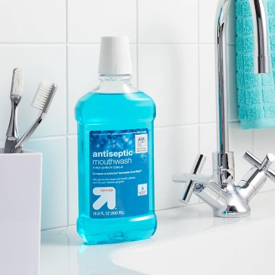 Up & Up Antiseptic Blue Mint Mouthwash - Up&up™ 3 Up & Up Antiseptic Blue Mint Mouthwash - Up&up™