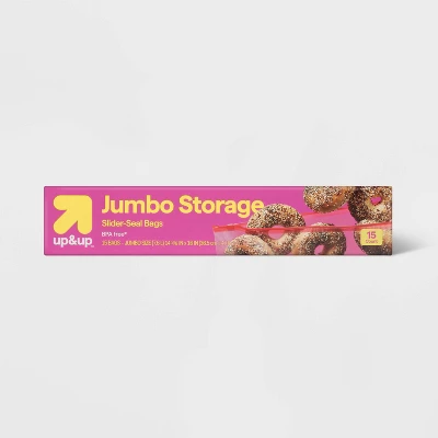 Up & Up Jumbo Slider Storage Bag - 15ct - Up&up™ 6 Up & Up Jumbo Slider Storage Bag - 15ct - Up&up™ - Image 4