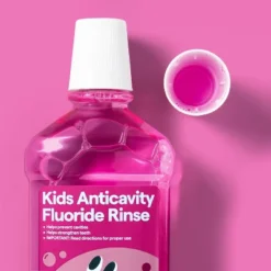 Up & Up Anticavity Kids' Fluoride Rinse Mouthwash Bubble Gum Flavor - 16.9 Fl Oz - Up&up™