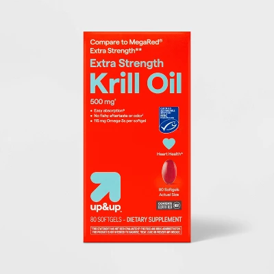 Up & Up Omega-3 Krill Oil Extra Strength 500mg Softgels - 80ct - Up&up™ 7 Up & Up Omega-3 Krill Oil Extra Strength 500mg Softgels - 80ct - Up&up™ - Image 5