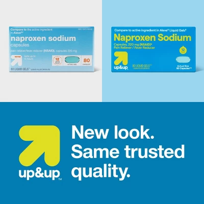 Up & Up Naproxen Sodium (NSAID) Pain Reliever/Fever Reducer Liquid Gels - Up&up™ 5 Up & Up Naproxen Sodium (NSAID) Pain Reliever/Fever Reducer Liquid Gels - Up&up™ - Image 3