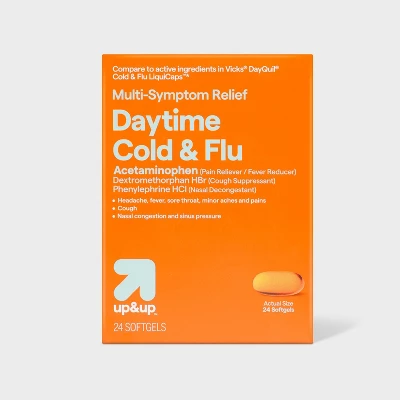 Up & Up Daytime Cold & Flu Relief Softgels - 24ct - Up&up™ 8 Up & Up Daytime Cold & Flu Relief Softgels - 24ct - Up&up™ - Image 6