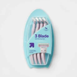 Up & Up Pivoting Head Women's 3-Blade Disposable Body Razors - 4ct - Up&up™ -Up&Up GUEST 45116097 14e0 483a b5b2 3d98e8faea12