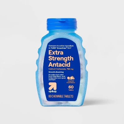 Up & Up Antacid Smooth Chews - Assorted Fruit Flavor - 60ct - Up&up™ 5 Up & Up Antacid Smooth Chews - Assorted Fruit Flavor - 60ct - Up&up™ - Image 3