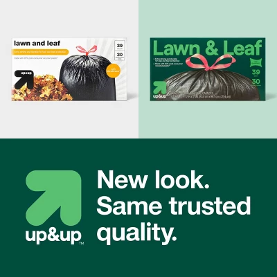Up & Up Extra-Strong Lawn And Leaf Drawstring Trash Bags - 39gal/30ct - Up&up™ 5 Up & Up Extra-Strong Lawn And Leaf Drawstring Trash Bags - 39gal/30ct - Up&up™ - Image 3