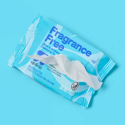 Up & Up Fragrance Free Ultra-Soft Makeup Remover Cleansing Towelettes - 25ct - Up&up™ 3 Up & Up Fragrance Free Ultra-Soft Makeup Remover Cleansing Towelettes - 25ct - Up&up™