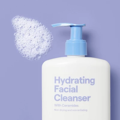 Up & Up Hydrating Facial Cleanser With Ceramides - Normal To Dry Skin/Sensitive - 12fl Oz - Up&up™ 3 Up & Up Hydrating Facial Cleanser With Ceramides - Normal To Dry Skin/Sensitive - 12fl Oz - Up&up™