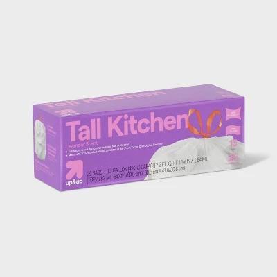 Up & Up UltraStretch Tall Kitchen Drawstring Trash Bags - Lavender Scent - 13gal - Up&up™ 4 Up & Up UltraStretch Tall Kitchen Drawstring Trash Bags - Lavender Scent - 13gal - Up&up™ - Image 2