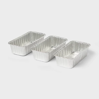 Up & Up Aluminum Loaf Pan - 3ct - Up&up™ 4 Up & Up Aluminum Loaf Pan - 3ct - Up&up™ - Image 2