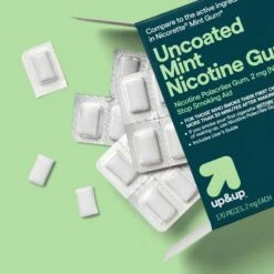 Up & Up Nicotine 2mg Gum Stop Smoking Aid - Mint Flavor - 170ct - Up&up™
