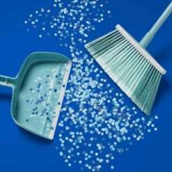 Up & Up Angle Floor Broom With Clip-on Dust Pan Set - Up&up™