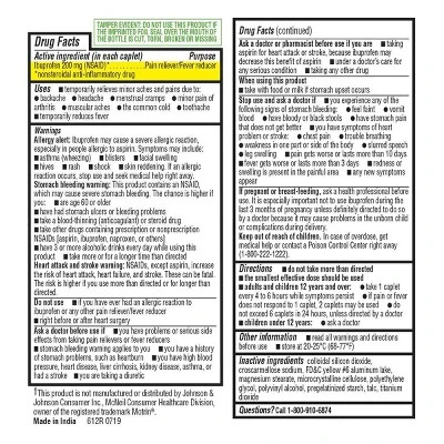 Up & Up Ibuprofen (NSAID) 200mg Pain Relief Fever Reducer Caplets - Up&up™ 5 Up & Up Ibuprofen (NSAID) 200mg Pain Relief Fever Reducer Caplets - Up&up™ - Image 3