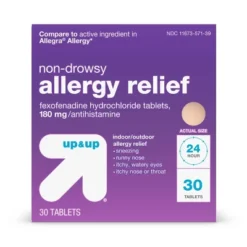 Fexofenadine Hydrochloride Allergy Relief Tablets - Up & Up™ 13 Fexofenadine Hydrochloride Allergy Relief Tablets - Up & Up™ -Up&Up GUEST 5cdb87b9 eeda 4070 acf0 1399336ab41d
