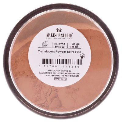 Translucent Powder Extra Fine - 3 Medium To Dark By Make-Up Studio For Women - 1.23 Oz Powder 6 Translucent Powder Extra Fine - 3 Medium To Dark By Make-Up Studio For Women - 1.23 Oz Powder - Image 4