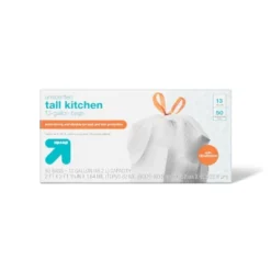 UltraStretch Tall Kitchen Drawstring Trash Bags - Unscented - 13 Gallon - Up & Up™ -Up&Up GUEST 61ceb458 76b1 4f67 8720 6527b44caab8
