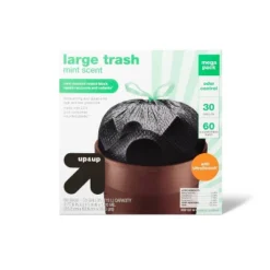 Large Drawstring Trash Bags - Mint Scent - 30 Gallon - Up & Up™ -Up&Up GUEST 63915305 92a9 44f8 8e7a 6ce5f0364892