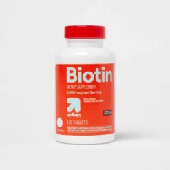 Up & Up Biotin Dietary Supplement Tablets - 120ct - Up&up™ -Up&Up GUEST 64d05386 4e0e 4399 8679 9521ed1d84c8