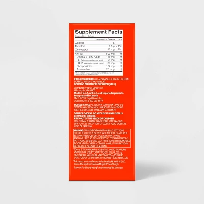 Up & Up Omega-3 Krill Oil Extra Strength 500mg Softgels - 80ct - Up&up™ 5 Up & Up Omega-3 Krill Oil Extra Strength 500mg Softgels - 80ct - Up&up™ - Image 3