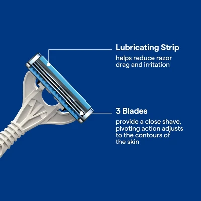 Up & Up Pivoting Head Men's 3-Blade Facial Disposable Razors - 4ct - Up&up™ 5 Up & Up Pivoting Head Men's 3-Blade Facial Disposable Razors - 4ct - Up&up™ - Image 3