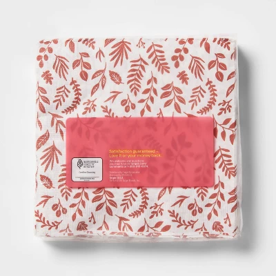 Up & Up Fall Disposable Napkins - Terracotta Orange - 40ct - Up&up™ 4 Up & Up Fall Disposable Napkins - Terracotta Orange - 40ct - Up&up™ - Image 2