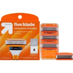 Up & Up Men's Five Blade FITS Cartridges 4ct - Up&up™