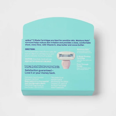 Up & Up Precision Women's 5-Blade Body Razor System Refills - 4ct - Up&up™ 4 Up & Up Precision Women's 5-Blade Body Razor System Refills - 4ct - Up&up™ - Image 2