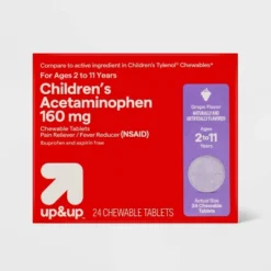 Up & Up Junior Strength Acetaminophen Chewable Tablets - Grape - 24ct - Up&up™ -Up&Up GUEST 87af16e4 e05a 4945 a804 bdc52dddf96e
