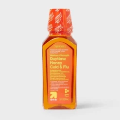 Up & Up Daytime Maximum Strength Cold & Flu Liquid - Honey - 12 Fl Oz - Up&up™ -Up&Up GUEST 88cec1f8 08be 4927 8802 72f90d7cc5ed
