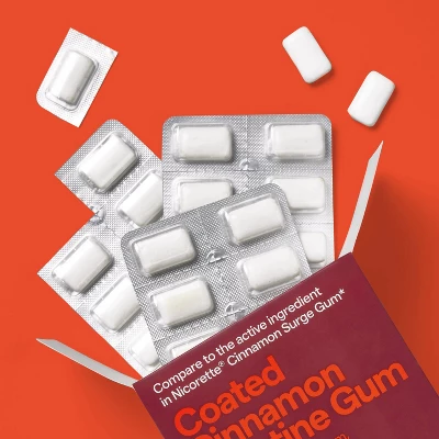 Up & Up Coated Nicotine 4mg Gum Stop Smoking Aid - Cinnamon - Up&up™ 3 Up & Up Coated Nicotine 4mg Gum Stop Smoking Aid - Cinnamon - Up&up™