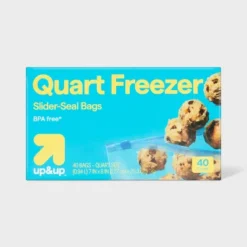 Up & Up Slider Quart Freezer Bags - 40ct - Up&up™ -Up&Up GUEST 913fdc42 241c 4b09 a796 1f431f7541be