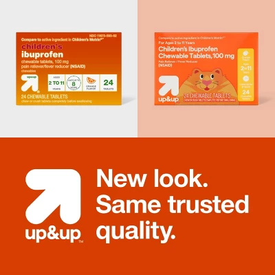 Up & Up Junior Strength Ibuprofen (NSAID) Pain Reliever & Fever Reducer Chewable Tablets - Orange - 24ct - Up&up™ 6 Up & Up Junior Strength Ibuprofen (NSAID) Pain Reliever & Fever Reducer Chewable Tablets - Orange - 24ct - Up&up™ - Image 4