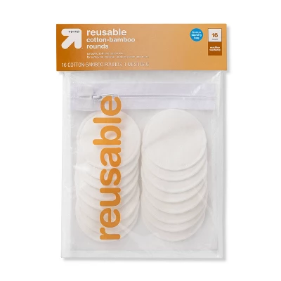Reusable Make Up Removing Cotton Rounds With Washable Bag - 16ct - Up & Up™ 6 Reusable Make Up Removing Cotton Rounds With Washable Bag - 16ct - Up & Up™ - Image 4