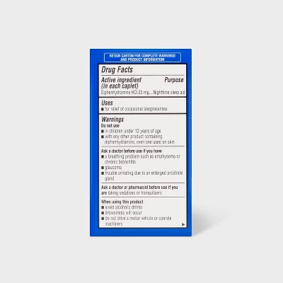 Up & Up Diphenhydramine HCl Nighttime Sleep Aid Caplets - 100ct - Up&up™ 4 Up & Up Diphenhydramine HCl Nighttime Sleep Aid Caplets - 100ct - Up&up™ - Image 2