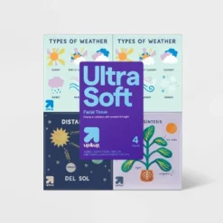 Up & Up Ultra Soft Facial Tissue - Back-to-School Designs - Up&up™ -Up&Up GUEST 93ed81d6 983f 47f8 a846 186d1066a0ca
