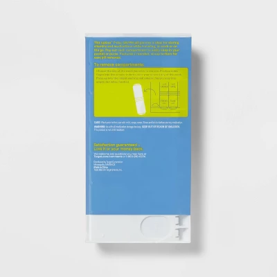 Up & Up 7-Day Pill Planner - Up&up™ (Color May Vary) 4 Up & Up 7-Day Pill Planner - Up&up™ (Color May Vary) - Image 2