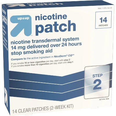 Nicotine Stop Smoking Aid Clear Patches Step 2 - 14ct - Up & Up™ 4 Nicotine Stop Smoking Aid Clear Patches Step 2 - 14ct - Up & Up™ - Image 2