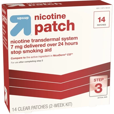 Nicotine Stop Smoking Aid Clear Patches Step 3 - 14ct - Up & Up™ 4 Nicotine Stop Smoking Aid Clear Patches Step 3 - 14ct - Up & Up™ - Image 2